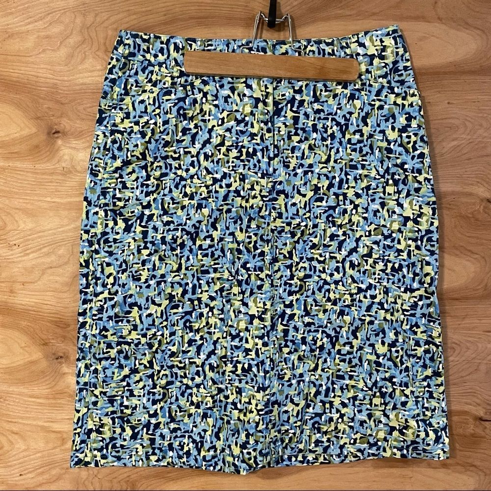 talbots petite womens sz 8 petite colorful pencil skirt